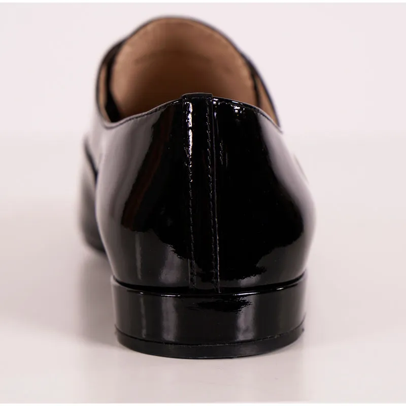 36 NEW $990 PRADA Woman's Black Patent Leather CLASSIC OXFORD DRESS SHOES US 6