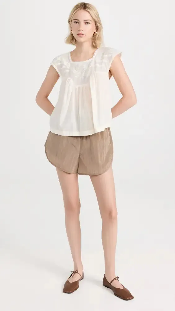 ALOHAS Sway Leather Ballet Flats