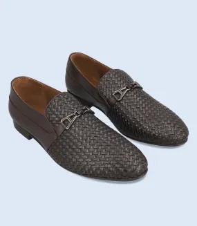 BM6689-COFFEE-Men Slip On