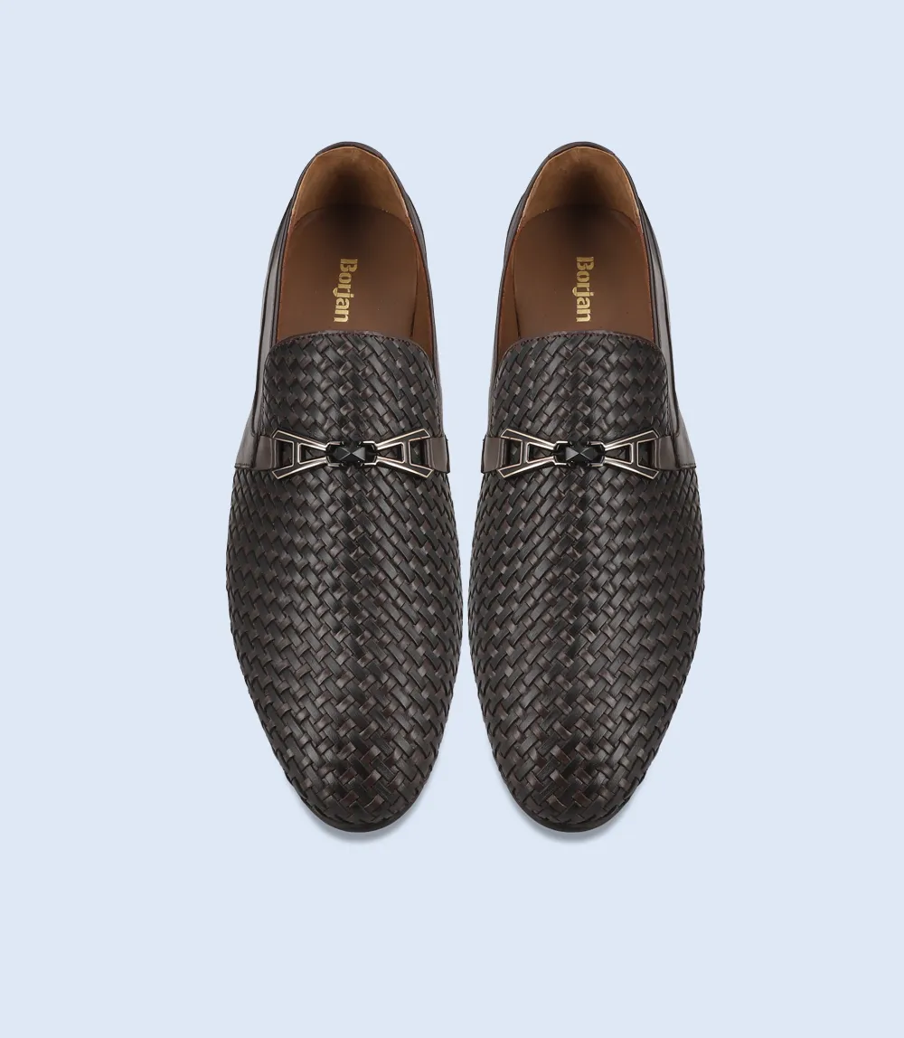 BM6689-COFFEE-Men Slip On