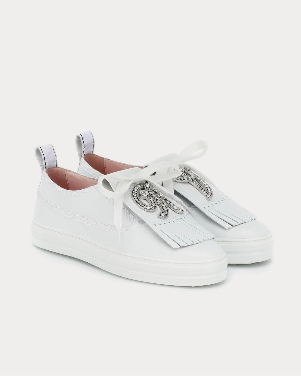 Call Me Vivier leather Bianco Low Top Sneakers