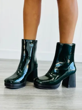 Dark Green Beyond A Doubt Booties