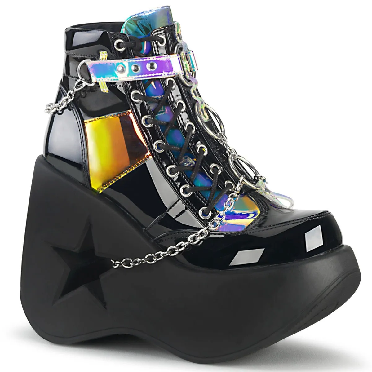 DemoniaCult Dynamite 101 Womens Platform Ankle Length Boots