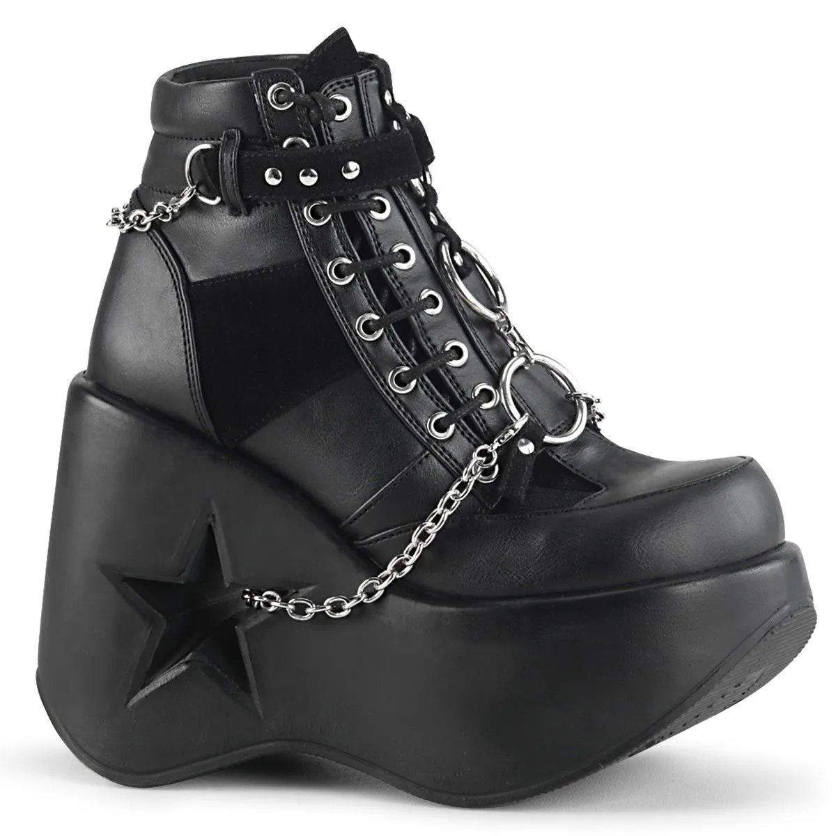 DemoniaCult Dynamite 101 Womens Platform Ankle Length Boots