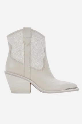 Dolce Vita Nashe Booties in Off White Pearls