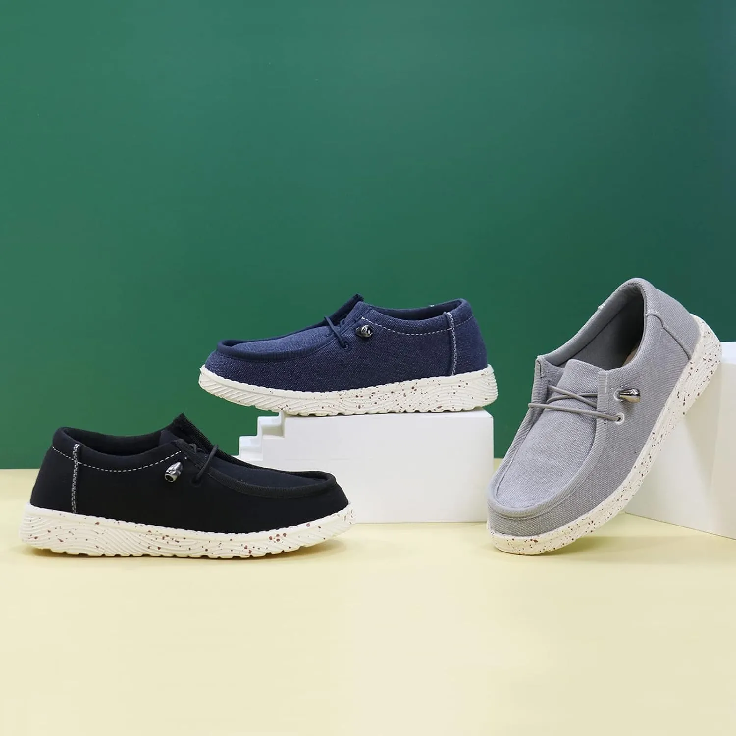 firelli Kids Loafers Boys Girls Canvas Walking Shoes School Shoes