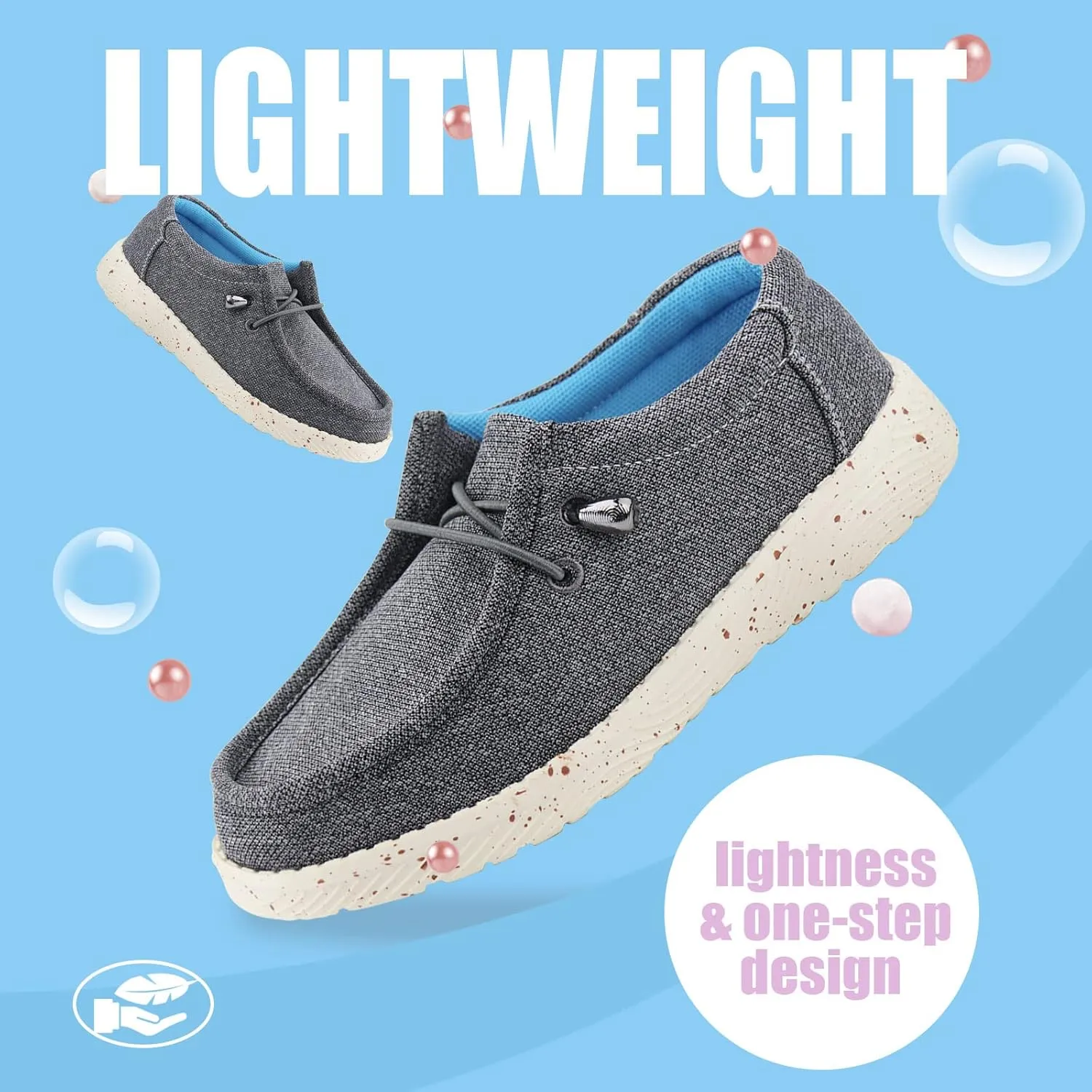 firelli Kids Loafers Boys Girls Canvas Walking Shoes School Shoes