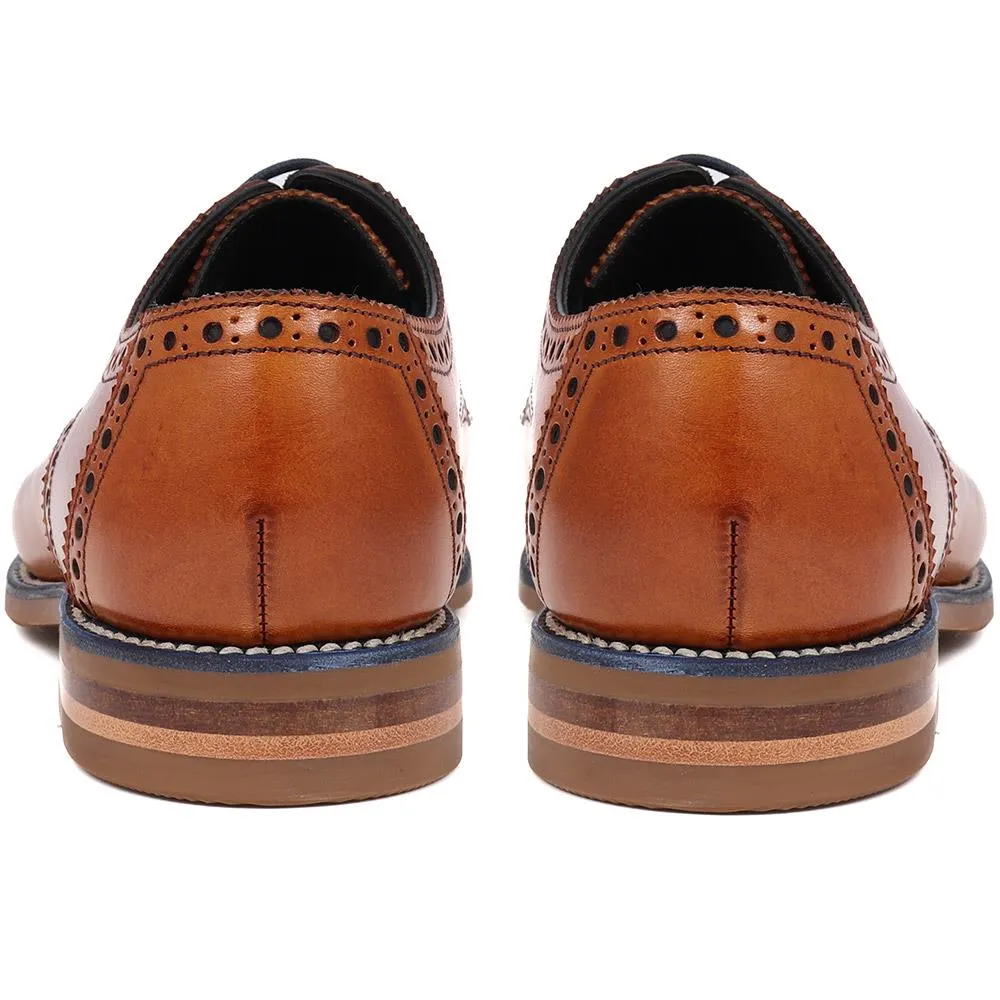 Foley Calf Leather Derby Brogue - FOLEY / 27254229