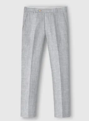 Italian Zod Light Gray Linen Pants