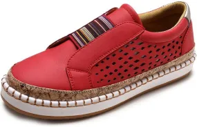 Lausiuoe Sneakers For Women Wide Width Comfortable Canvas Sneakers Low Top Fashion Casual Walking Flat Shoes Loafers