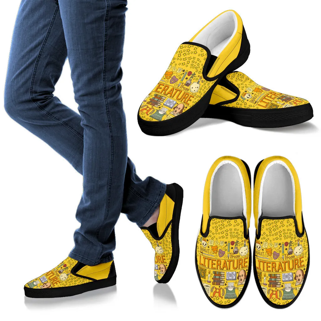 Literature Slip Ons