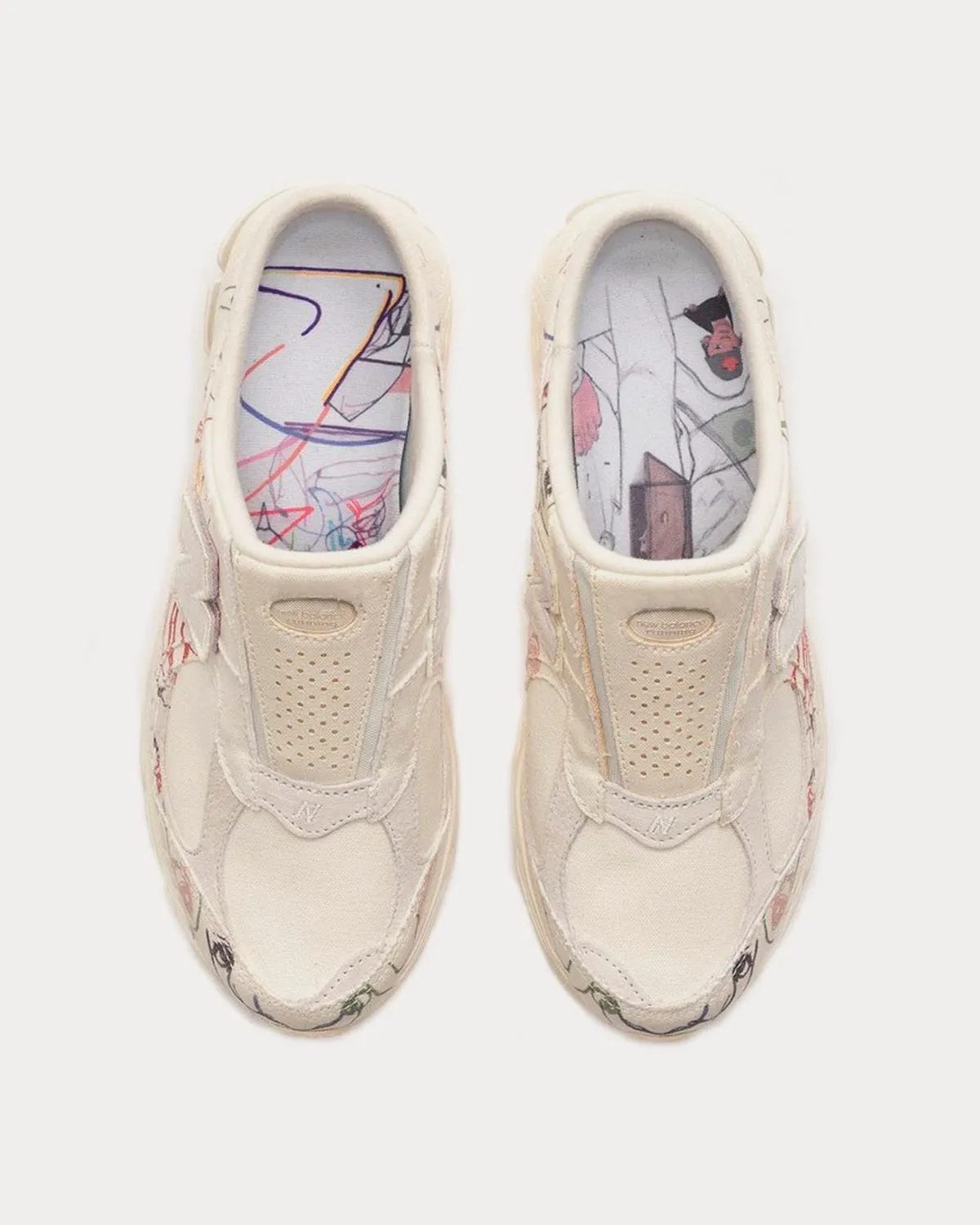 M2002RM1 Angora Mule Slip Ons