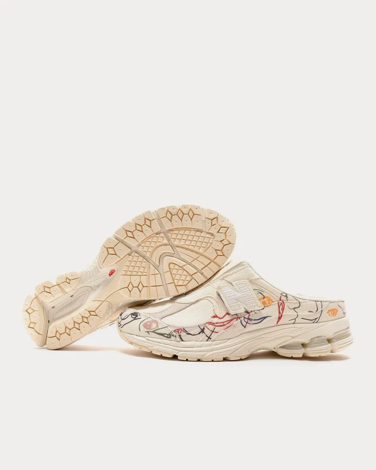 M2002RM1 Angora Mule Slip Ons