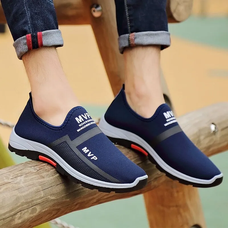 Men Casual Shoes Breathable Slip on Loafers