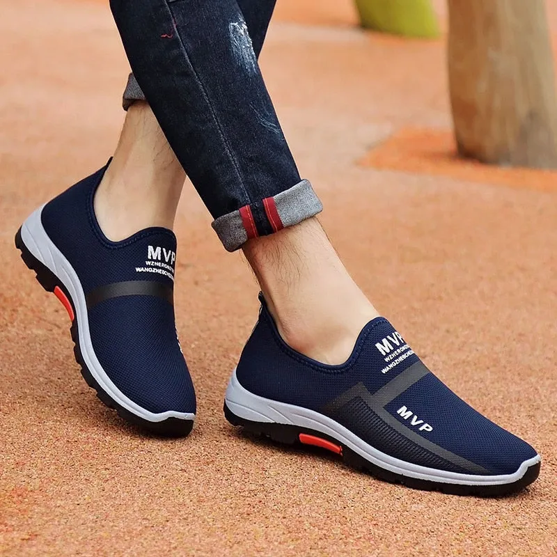 Men Casual Shoes Breathable Slip on Loafers