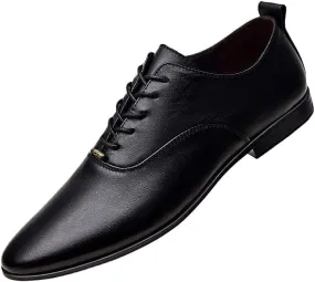 Men's Business Casual Loafers Derby Shoes Patent Leather Formal Oxford Lace-up Dress Shoes for Men