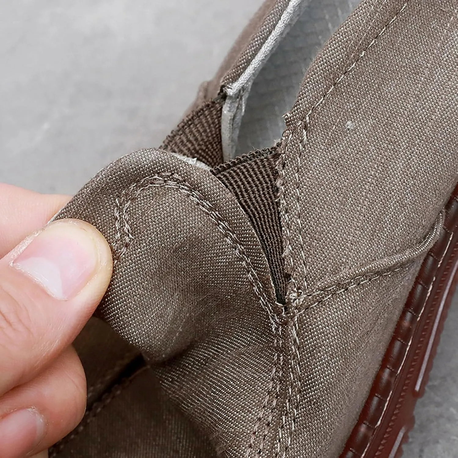 Men's Canvas Loafers Casual Slip-on Shoes Sneakers Loafers Comfort Walking Shoes Fashion Driving Shoes Stretch Shoes for Male Business Work Office Boat Shoes
