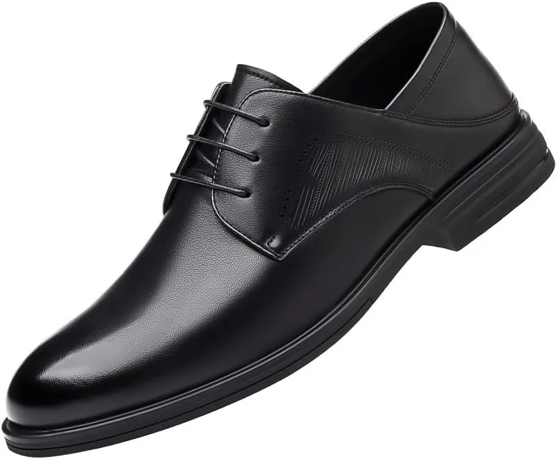 Men's Classic Lace-up Oxford Shoes Patent Leather Retro Comfortable Business Dress Shoes Men Prom Wedding Business Office Dress Shoes