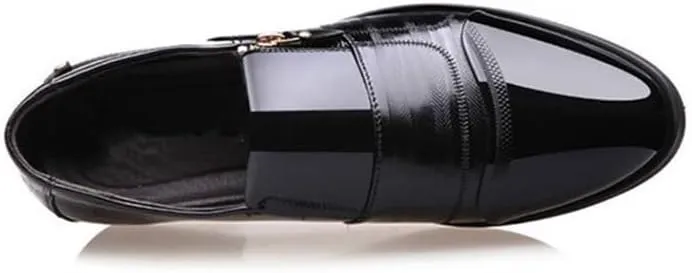 Men's Comfort Orthopedic Dress Shoes Mens Soft Patent Leather Men's Comfortable Oxford Shoes for Wedding Evening Uniform Party Office