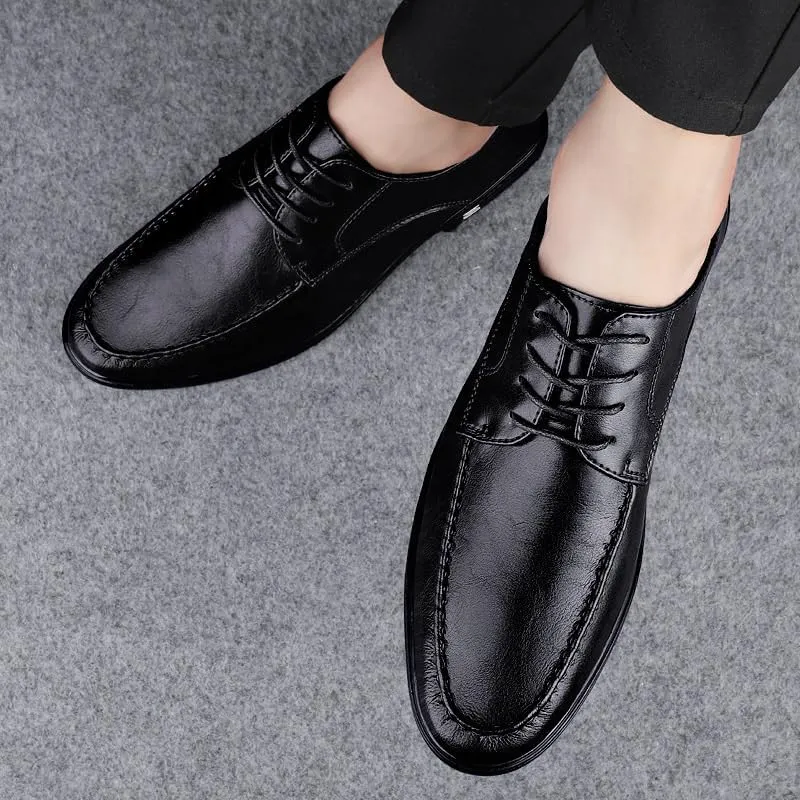 Men's Dress Shoes Casual Classic Lace-up Oxford Shoes Business Formal Tuxedo Shoes for Men