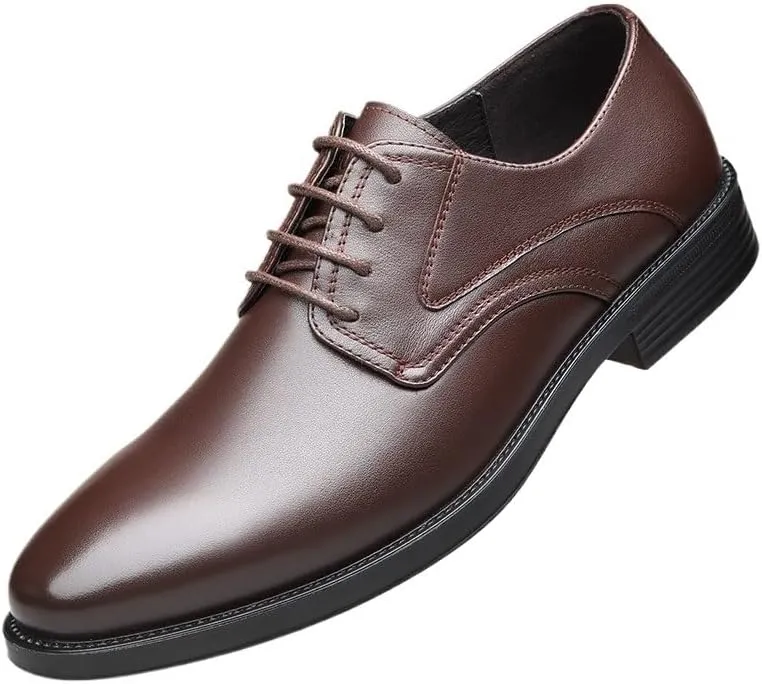 Men's Dress Shoes Classic Lace-up Formal Oxfords Shoes Patent Leather Formal Business Oxford Shoes