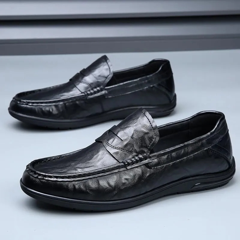 Men's Dress Shoes Mens Breathable Business Classic Oxfords Shoes Lightweight Comfortable Loafers Shoes for Men(7)