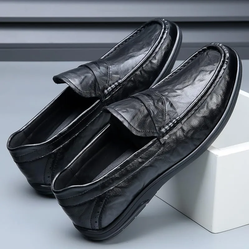 Men's Dress Shoes Mens Breathable Business Classic Oxfords Shoes Lightweight Comfortable Loafers Shoes for Men(7)