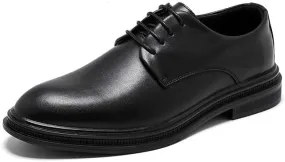 Mens Oxfords Shoes Footwear Office Working Leather Derby Shoes Lightweight Pointed Toe