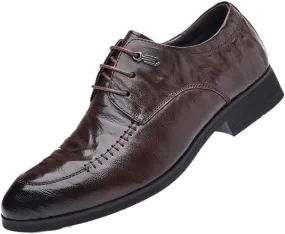 Mens Oxfords Shoes Wedding Leather Fashion Oxford Shoes Party Classic Business Lace Up Dress Shoes