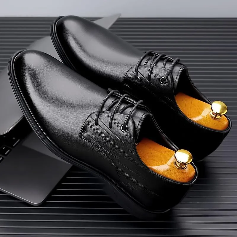 Men's Patent Leather Dress Shoes Mens Lace-Up Tuxedo Oxfords Shoes Lightweight All-Day Comfort Loafers for Men