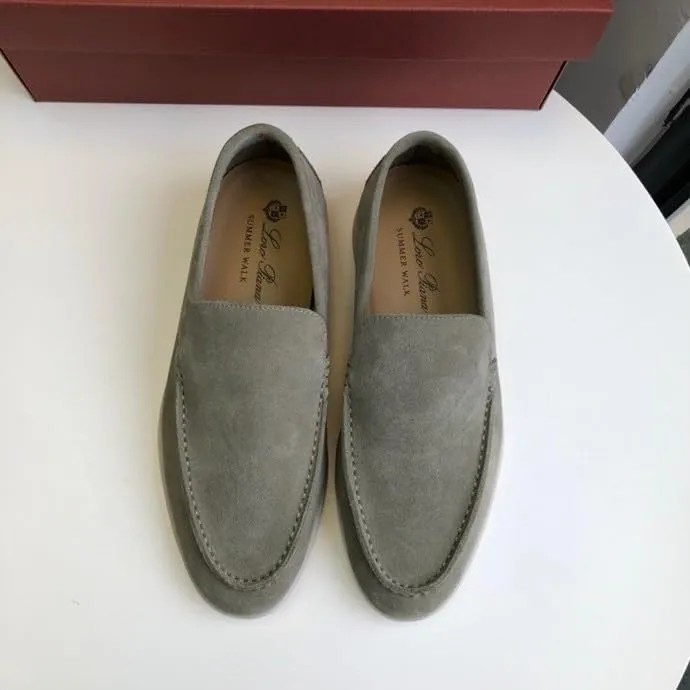 Men's Trendy Solid Slip On Loafer Shoes Slip-Ons Round Toe Low Top Non-Slip Casual Dress Shoes