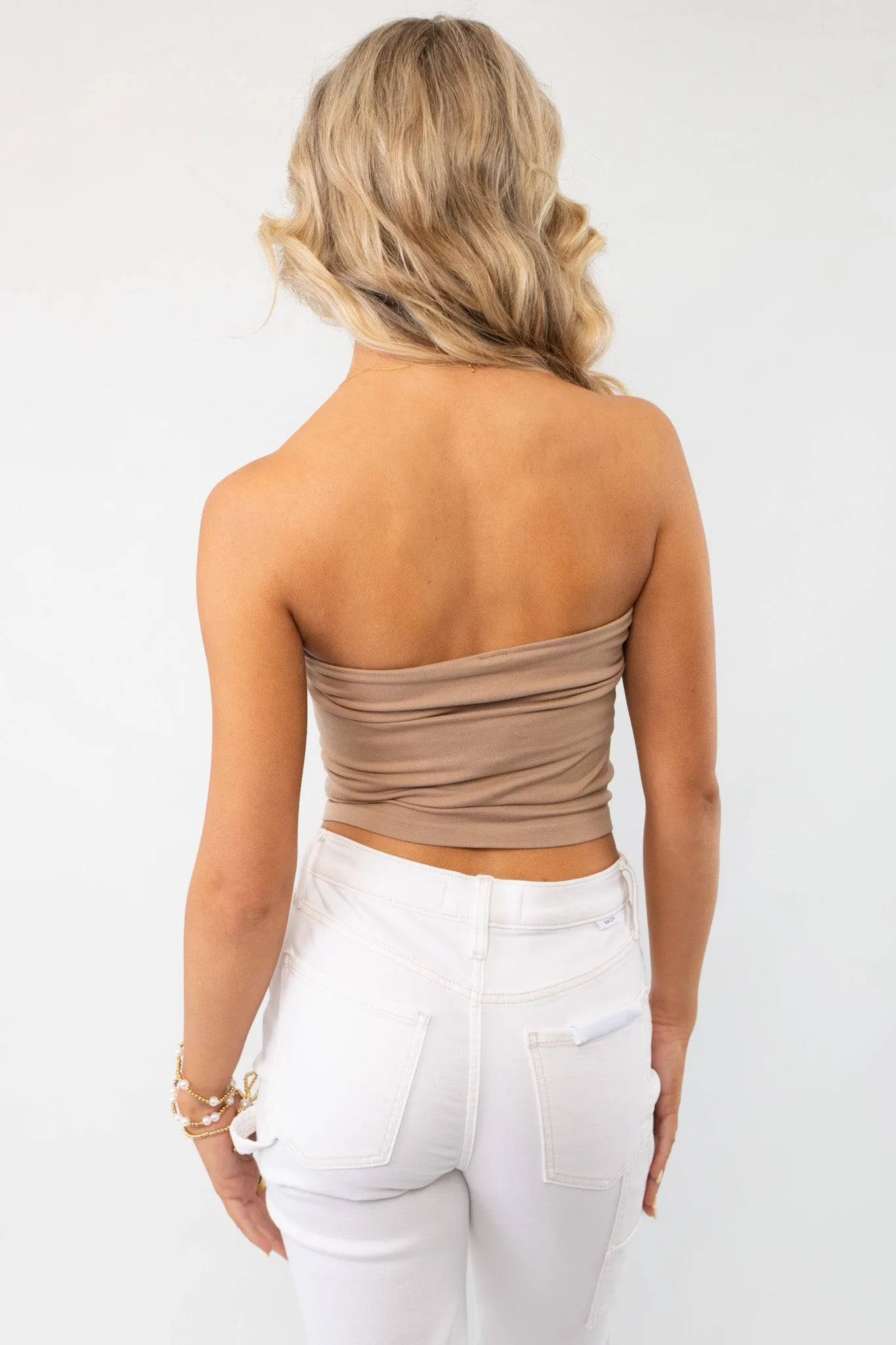 Mocha Double Layered Tube Top