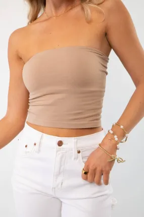 Mocha Double Layered Tube Top