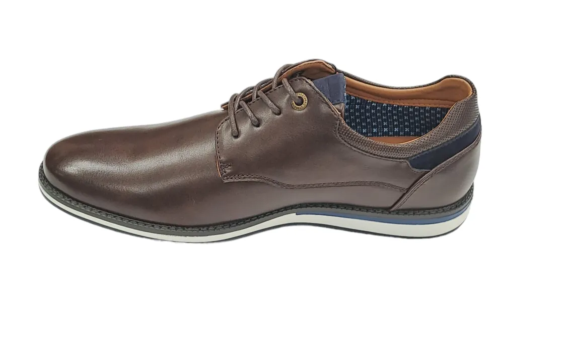 Ninety 78 Mens Smart Casual Laced Shoe - Brown