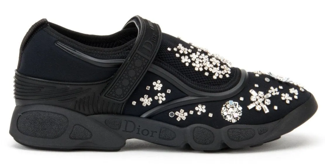 Noir Fusion Strap Sneakers