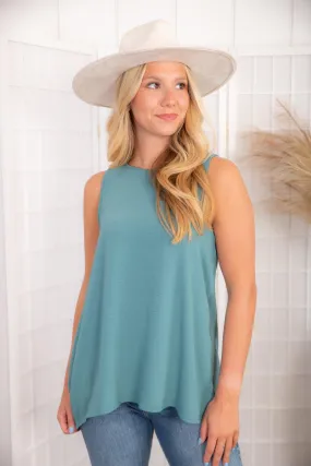 On the Move Sea Foam Tank Top