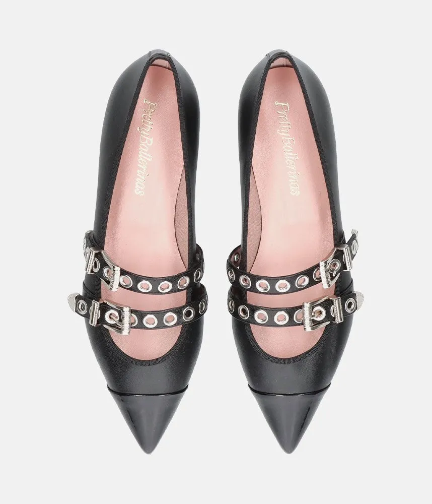 Pretty Ballerina Fashionable Black Pointy Toe Flats