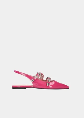Pretty Ballerina Gorgeous Hot Pink Slingbacks