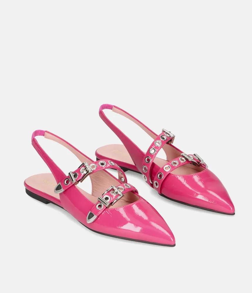 Pretty Ballerina Gorgeous Hot Pink Slingbacks