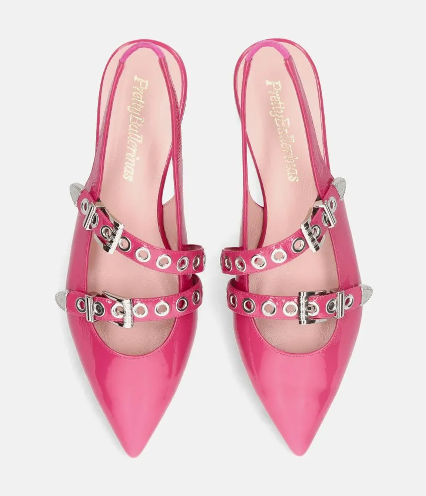 Pretty Ballerina Gorgeous Hot Pink Slingbacks