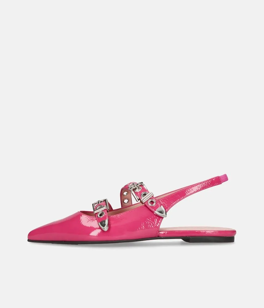 Pretty Ballerina Gorgeous Hot Pink Slingbacks