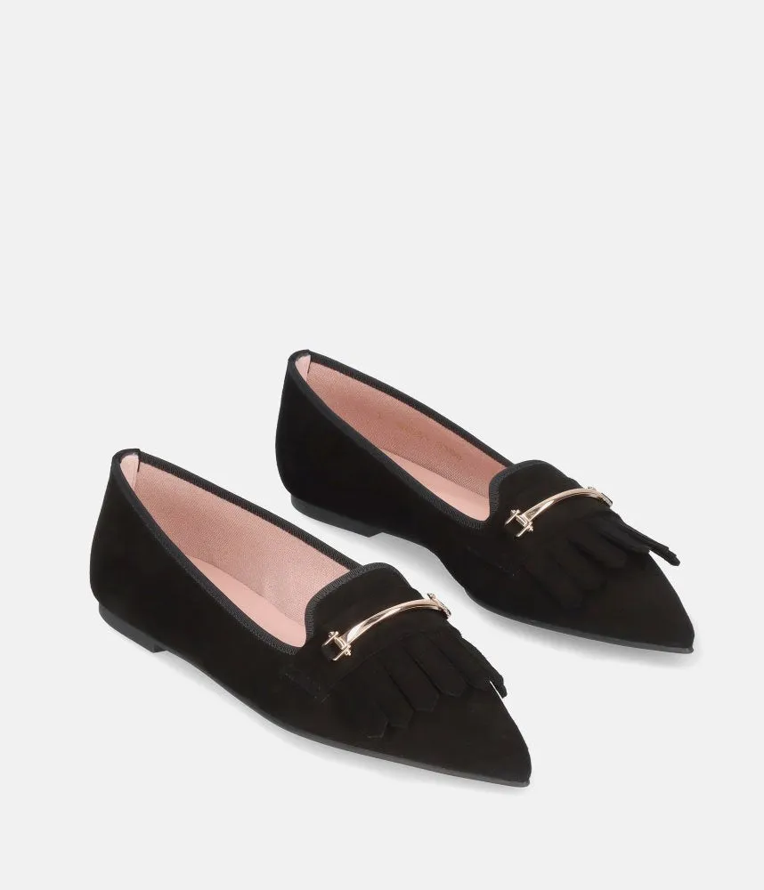 Pretty Ballerinas Stylish Black Pointy Toe Flats