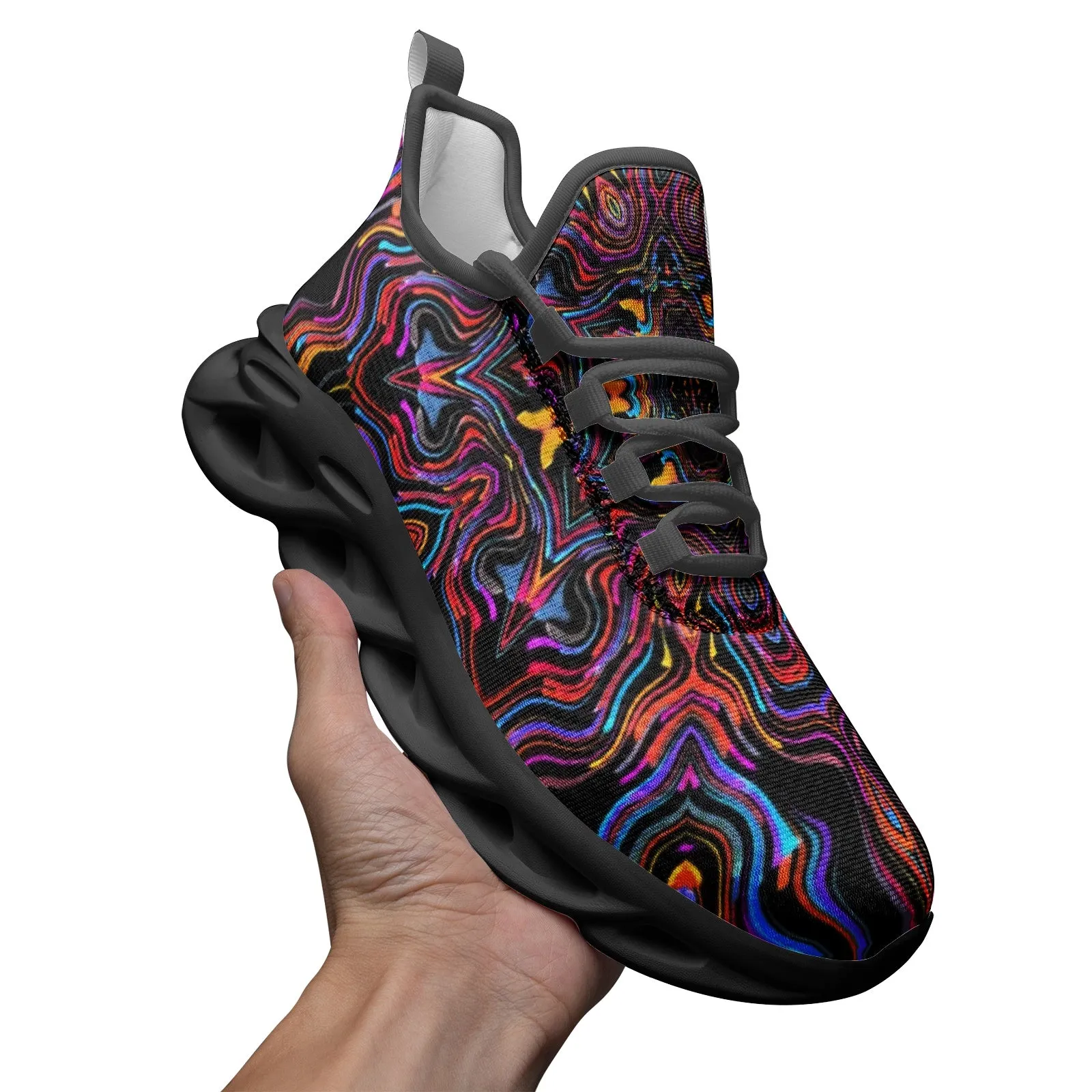 Psychedelic Fusion 5 Unisex Bounce Mesh Knit Sneakers