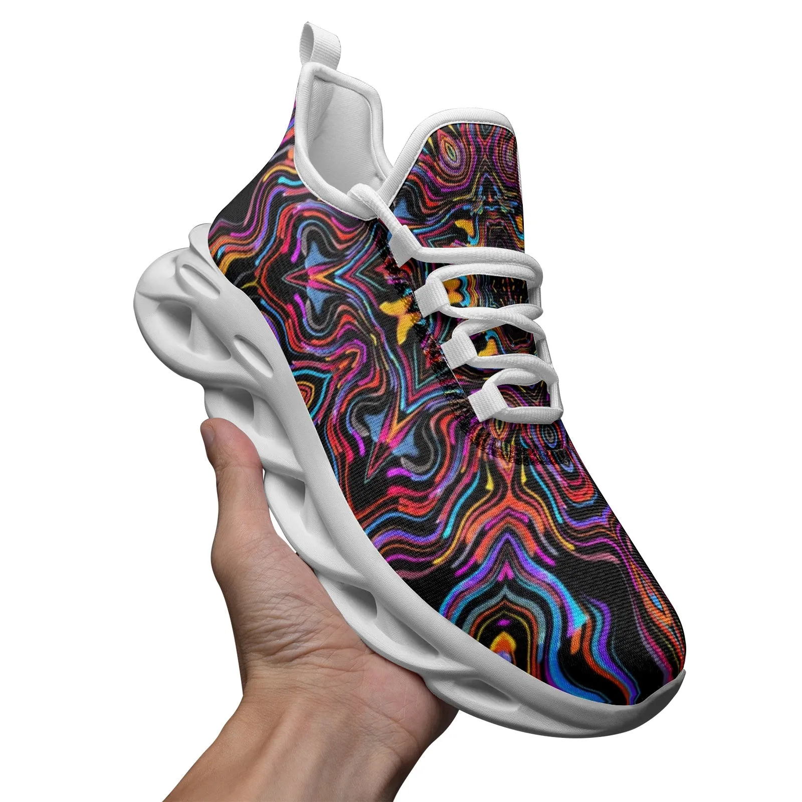 Psychedelic Fusion 5 Unisex Bounce Mesh Knit Sneakers