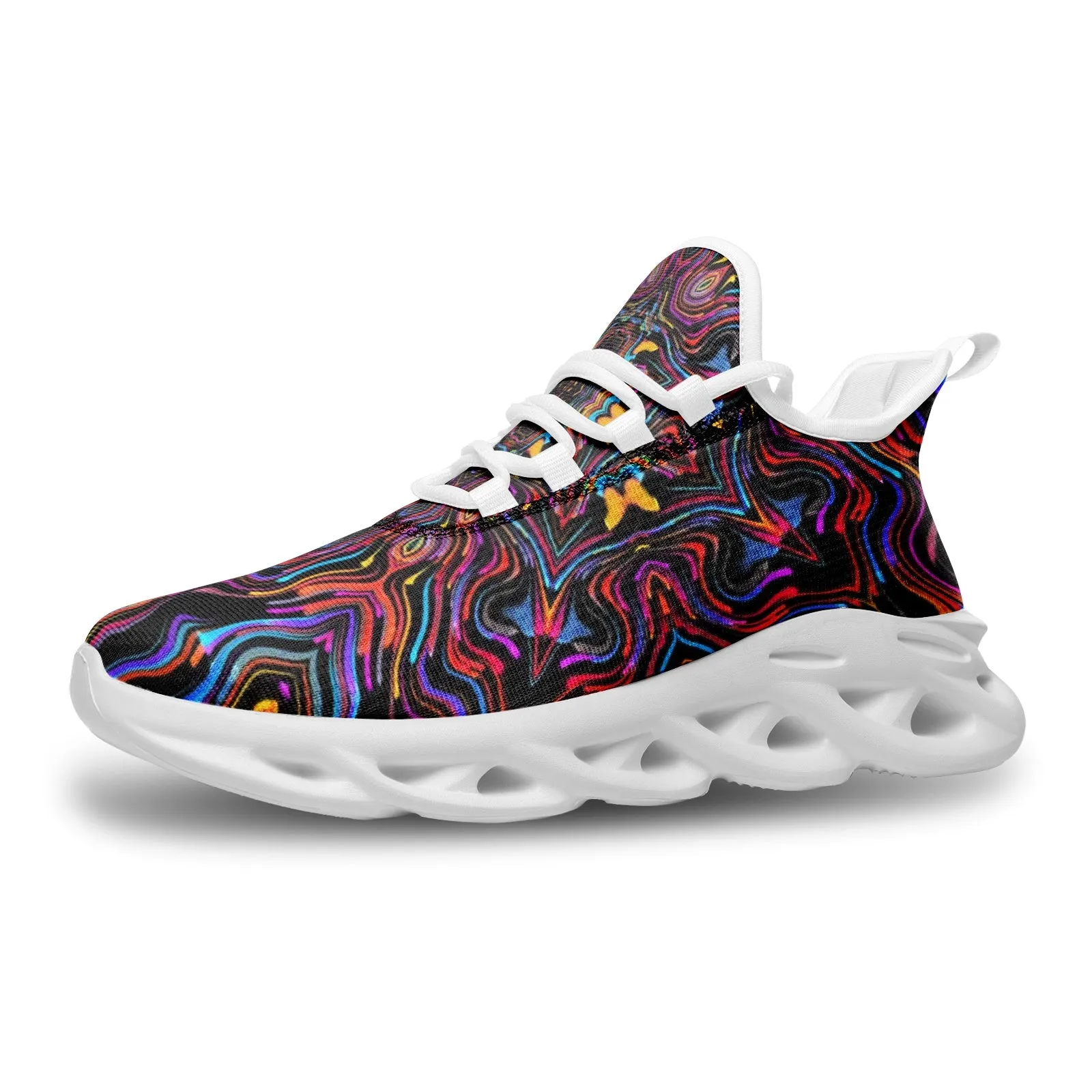 Psychedelic Fusion 5 Unisex Bounce Mesh Knit Sneakers