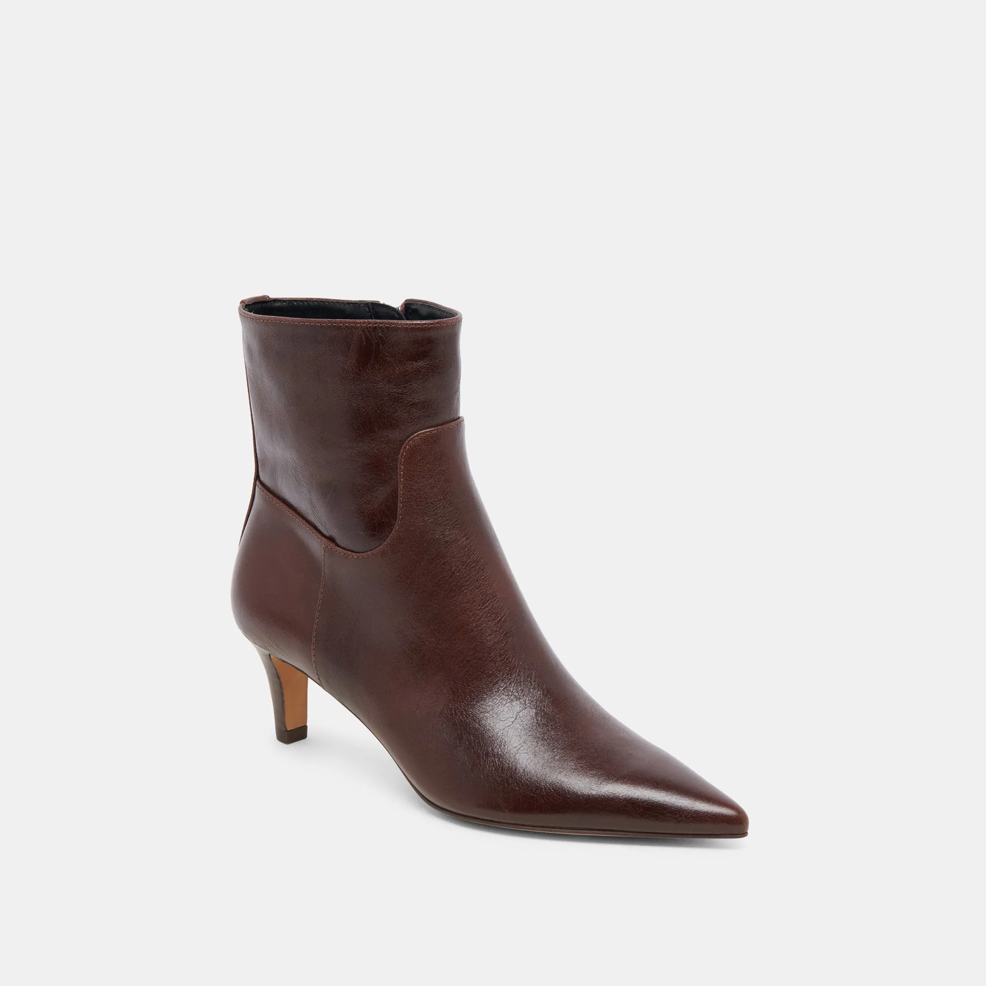 SONDRA BOOTIES MAHOGANY LEATHER
