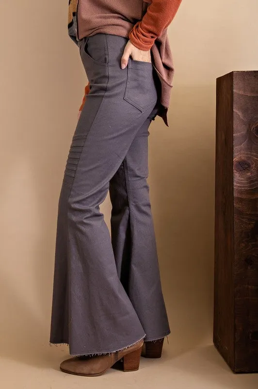 Statement Maker Moto Flares - Titanium