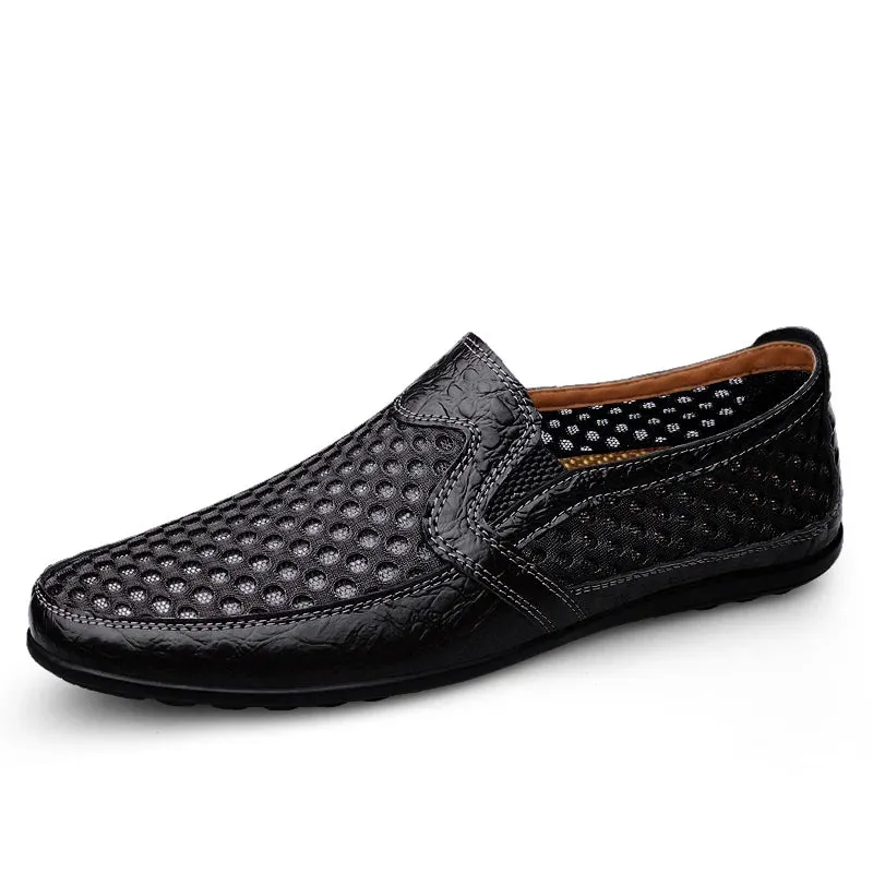 Summer Men's Casual Shoes Breathable Mesh Shoes Fashion Loafers