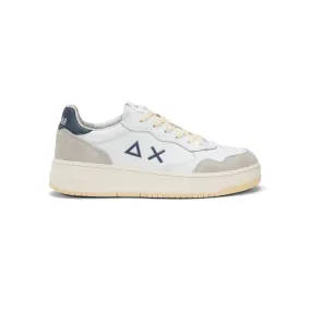 SUN68 BIG BASKET WHITE SNEAKERS FOR MEN