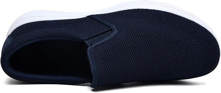 TIOSEBON Men's Mesh Slip On Walking Shoes Loafers-Work Drving Tennis Shoes
